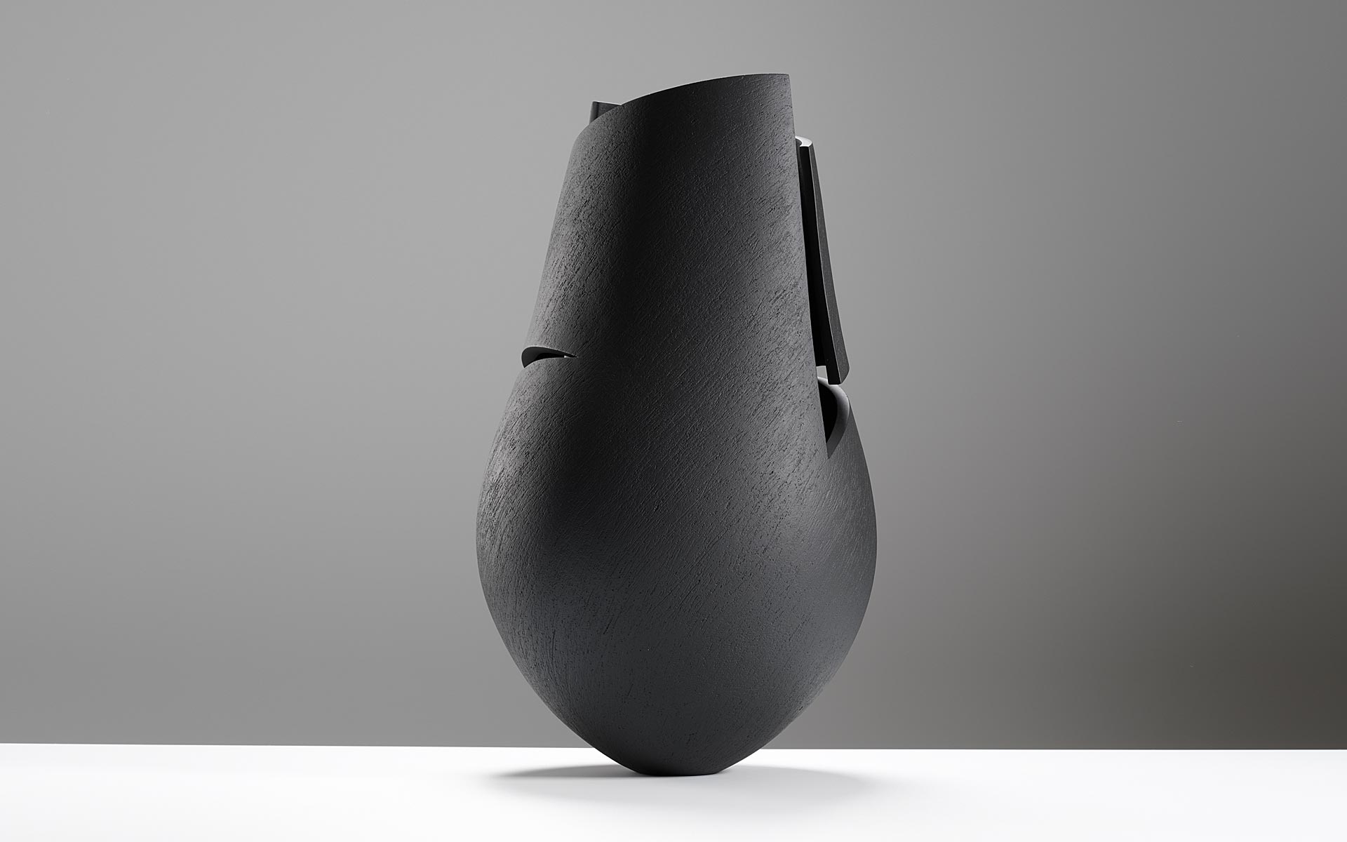 Black cut and altered vessel