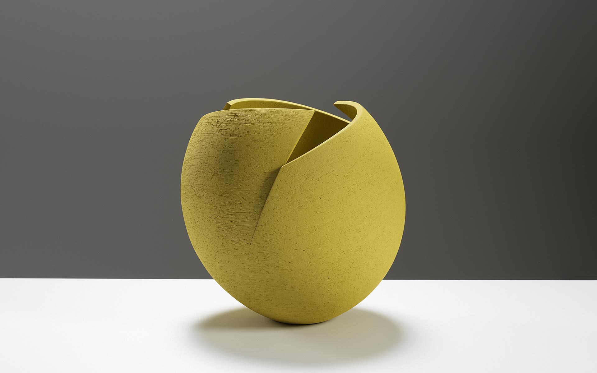 Chartreuse cut and altered bowl